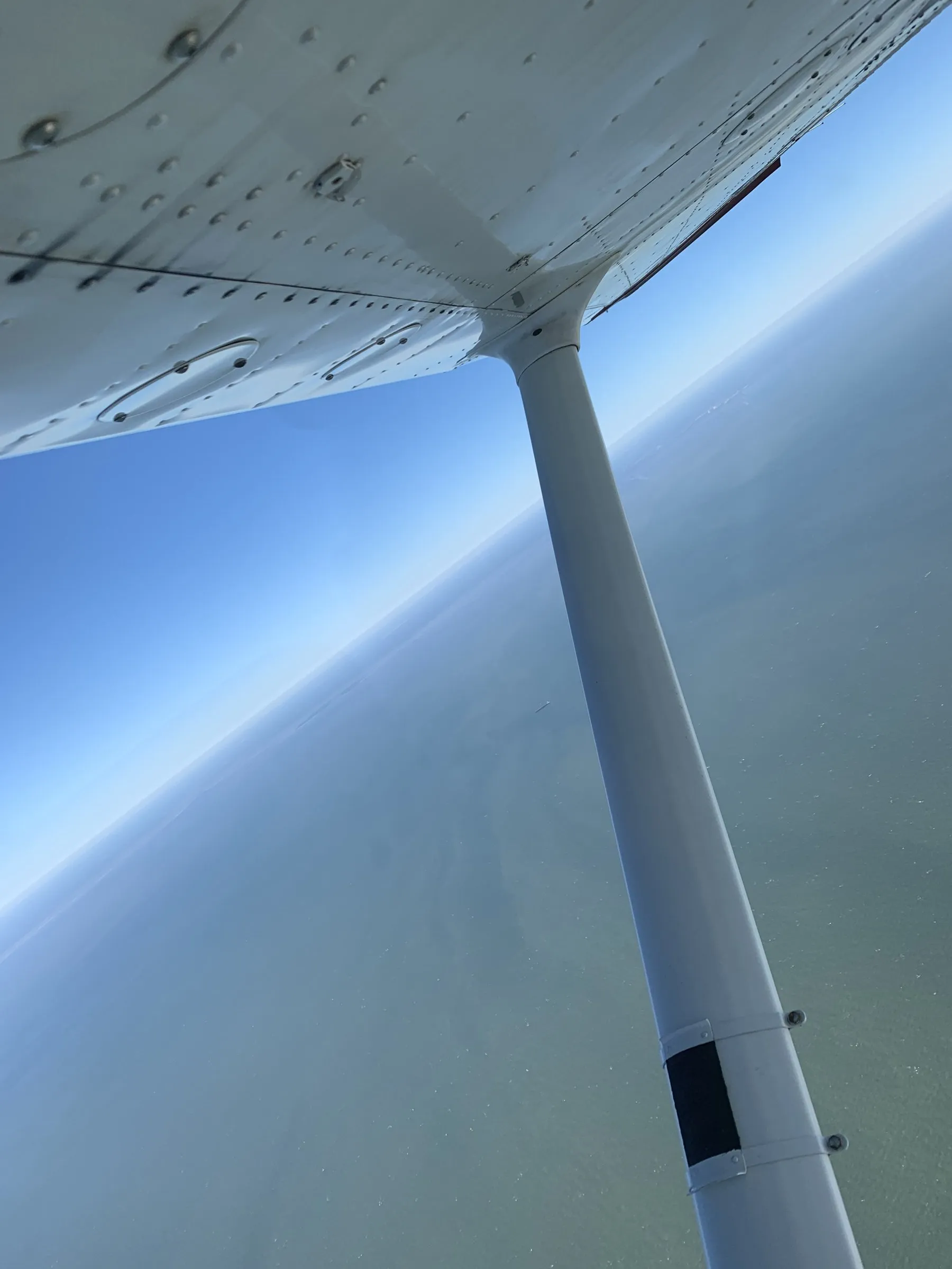 Wing + strut over the Gulf